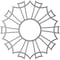 Ekena Millwork Augustus Architectural Grde PVC Pierced Ceiling Medallion, Antiqued Bronze, 28"OD x 9 7/8"ID x 3/4"P CMPP28AUABZ - alternate 4